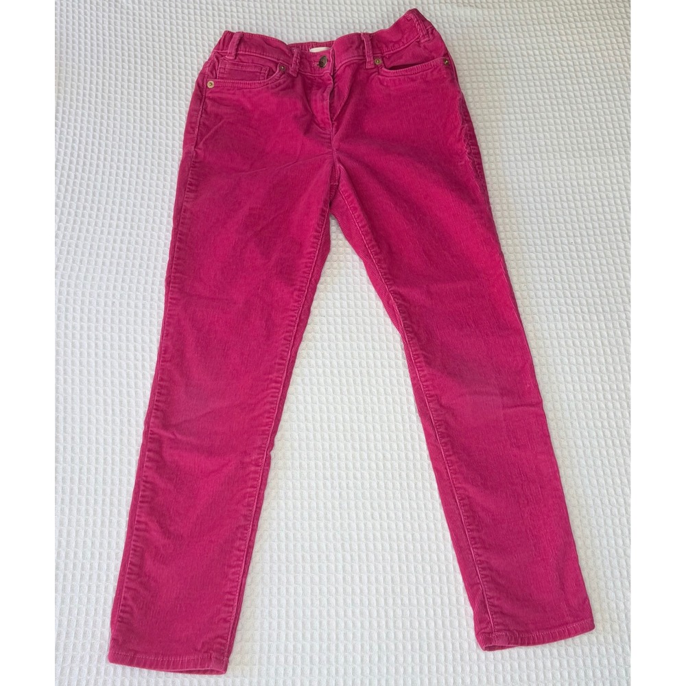 Crewcuts J Crew Girls Pink Corduroy Pants Size 10 Elastic Waist Slim Fit Leg - Picture 1 of 7